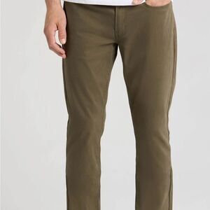 Lucky Brand 121 Slim Straight Olive Green Pants Size 32x30